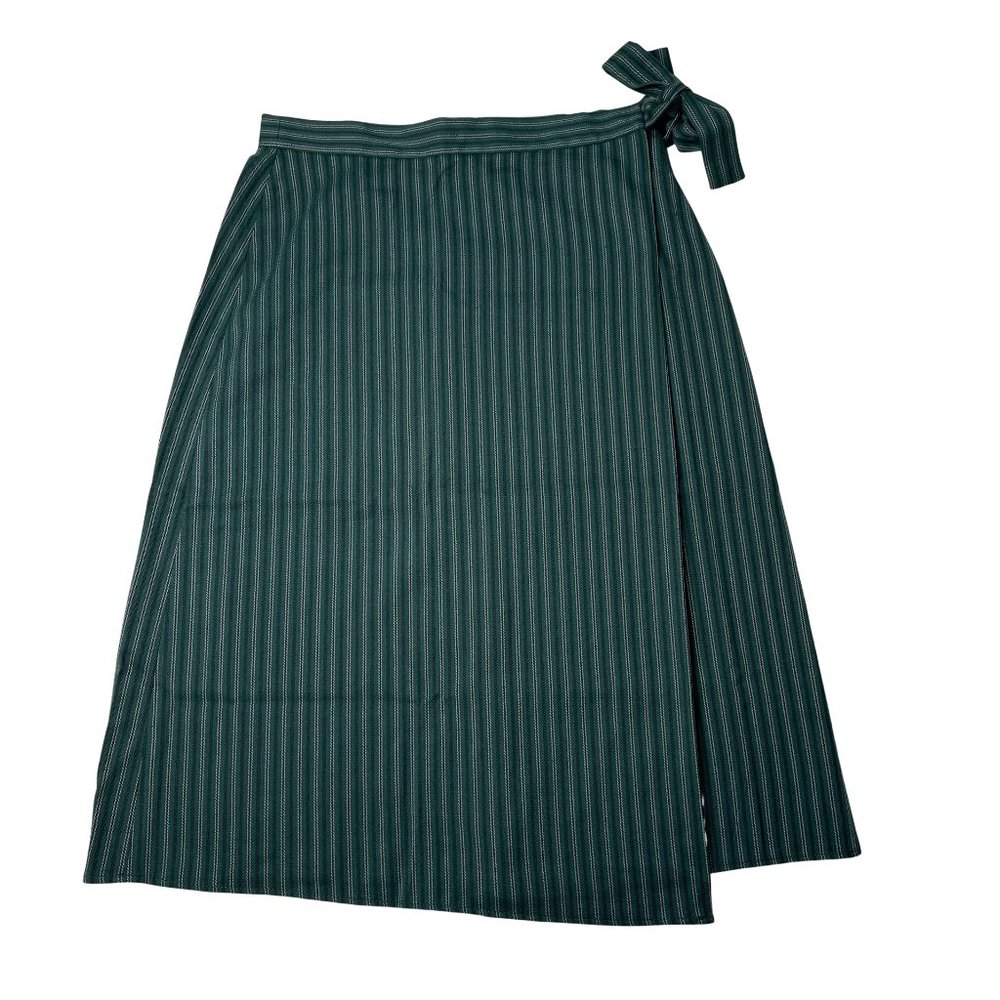 Ann Taylor Factory Green Wrap Skirt